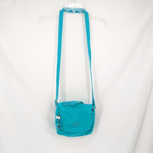 Kipling Kichirou Insulated Crossbody Lunch Bag Teal Cool Blue - Picture 4 of 7